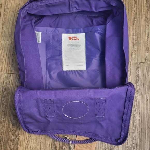 NWT.26.Fjallraven Re-kanken Water Resistant Backpack in Purple women-Girls@25 main image 5
